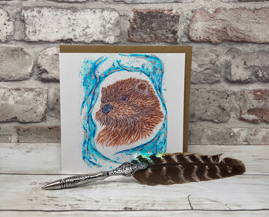 Hermy the Otter Patronus Greetings Card