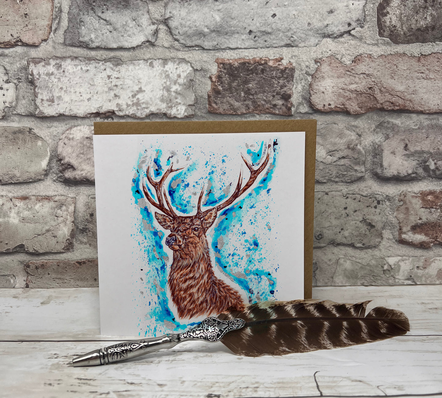 Prongs the Stag Patronus Greetings Card