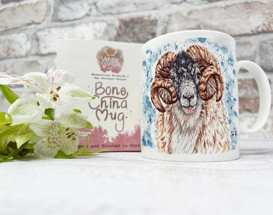 Ronny the Ram Bone China Mug